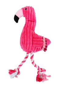 Vocal Animal Plush for Pet Dog Molar Teeth Cleaning Training (Option: Flamingo)