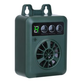 1Pc Anti-barking Device 49.2Feet Sensing Ultrasonic Bark Deterrent With 4 Frequency Levels 4 Sensitivity Levels Indoor Outdoor Dog Bark Control (Option: Green)